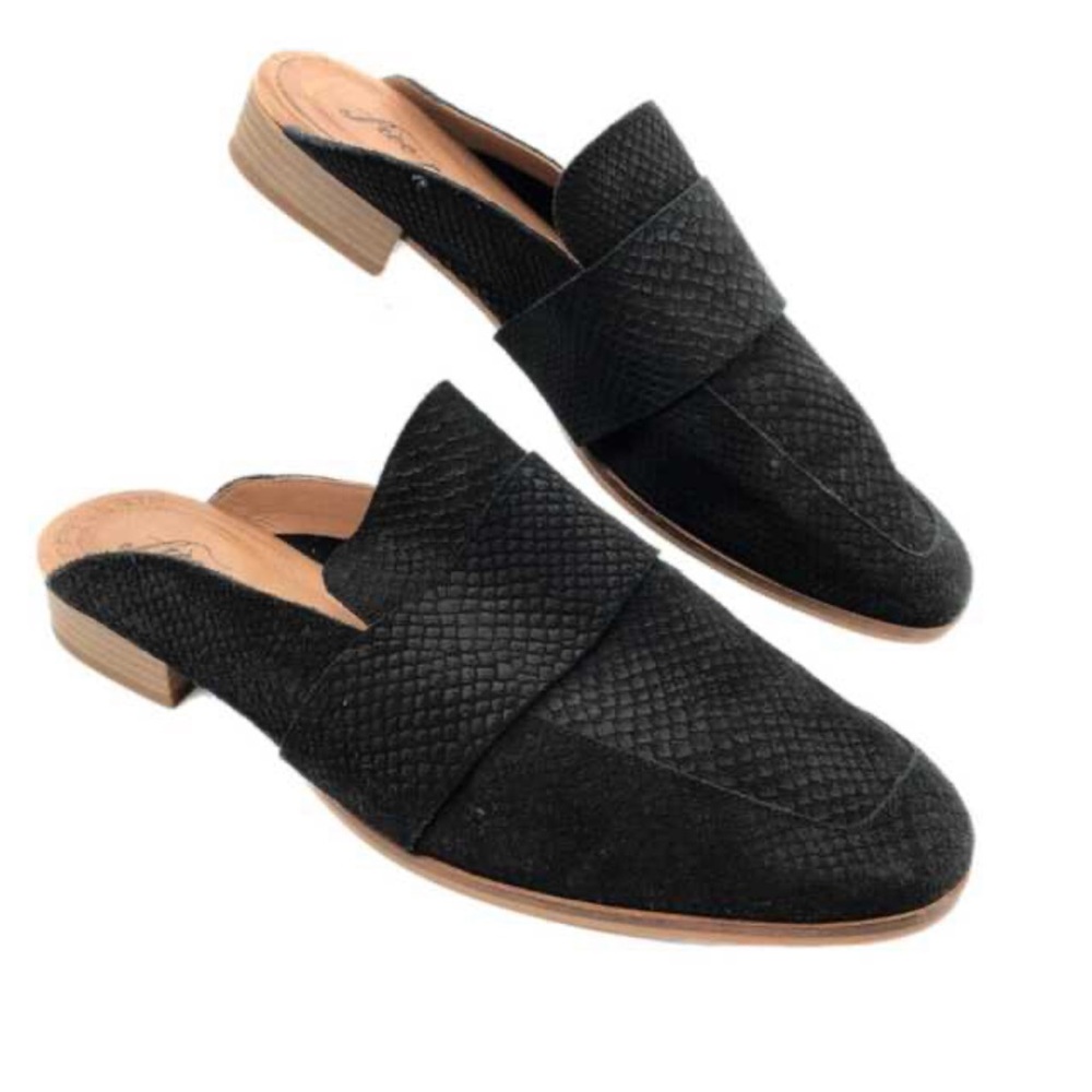 Free People Suede Slip on Mules Size 38